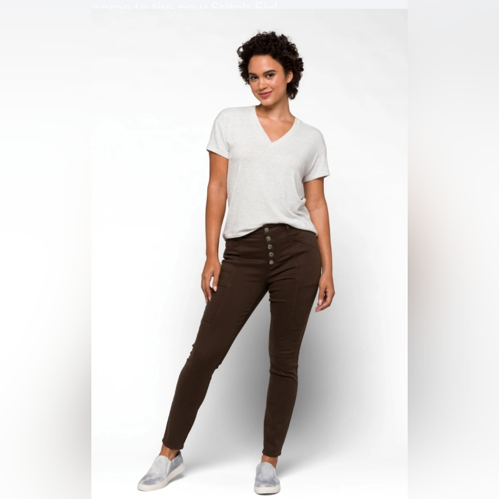 Button front cargo pant